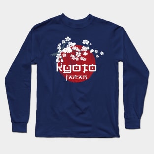 Cherry Blossom Japan Kyoto Rising Sun Long Sleeve T-Shirt